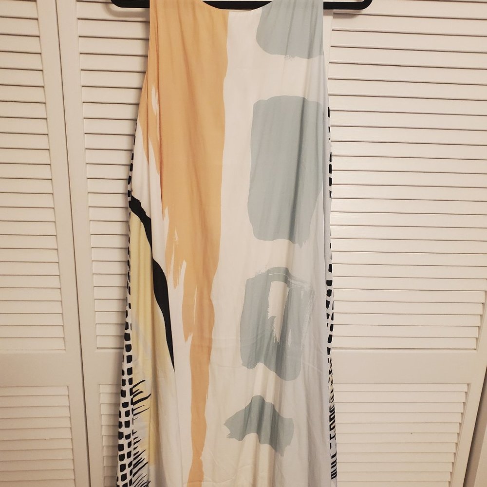 Chicos Artisan Trapeze dress Alabaster